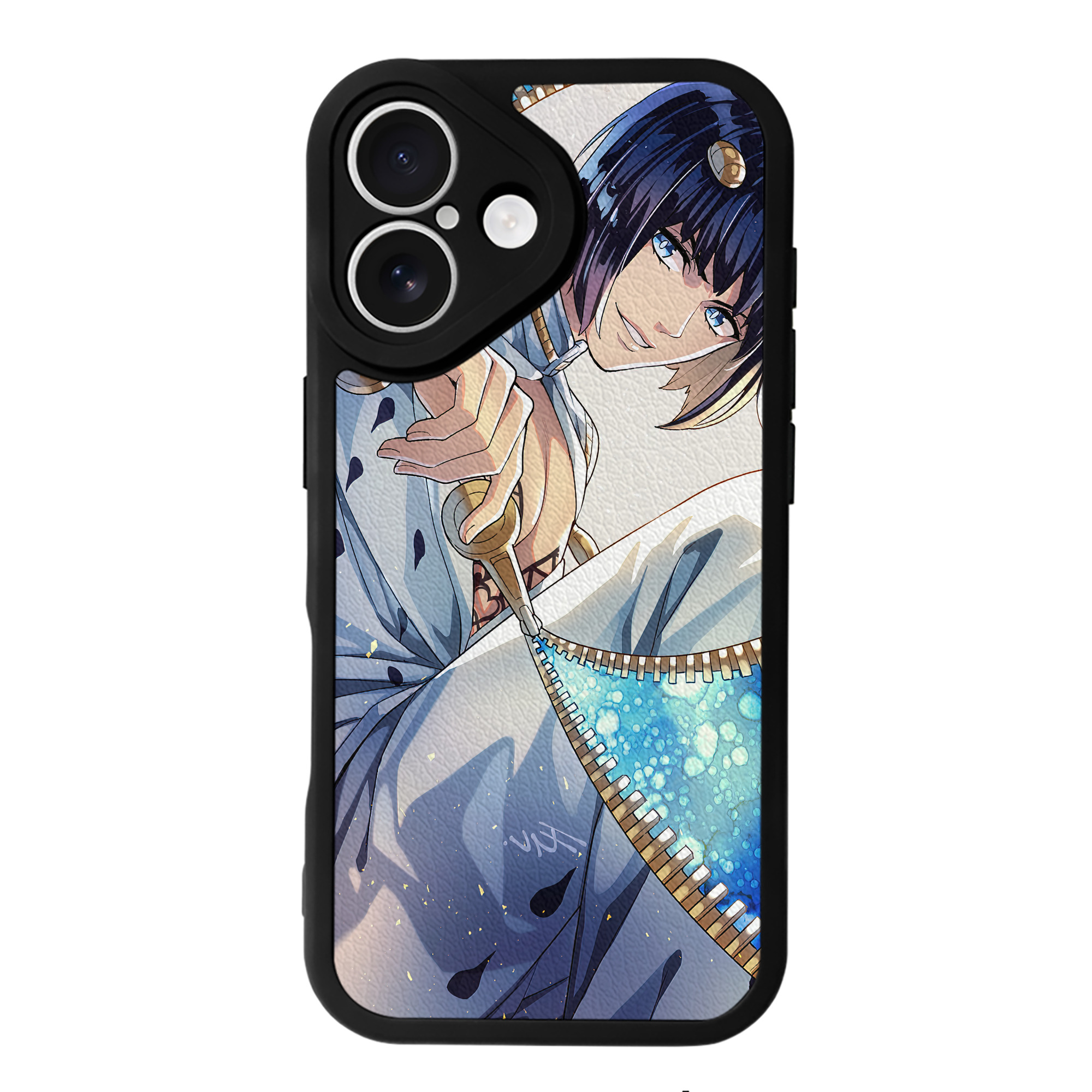（画像用） ジョジョの奇妙な冒険 JoJo's Bizarre Adventure 【iPhone 16シリーズ対応】シリコンスマホケース（レザー調） 材質：シリコン